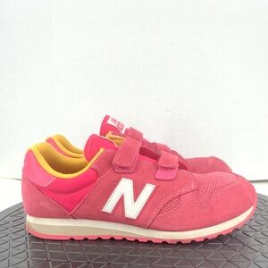 New Balance Women 39 Size 8 Sneakers Pink Suede Shoes No Tie 520 Mens 6.5